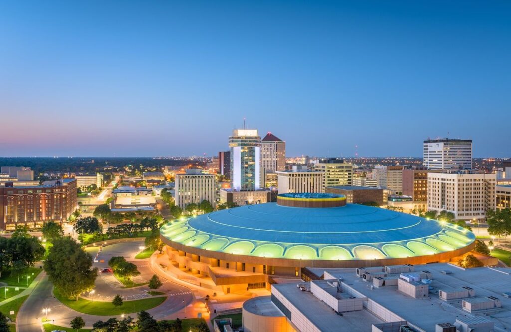 Downtown Wichita, Kansas.