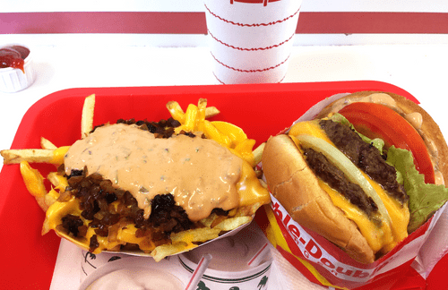 In-N-Out double double and animal style fries