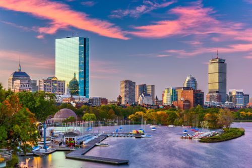 Boston skyline taken from across Charles River