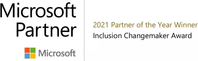 Microsoft Partner - Microsoft - 2021 Partner of the Year Winner Inclusion Changemaker Award