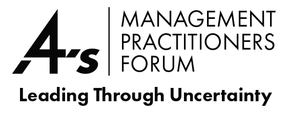 4As logo - Management practitioners forum - Leading through uncertainty