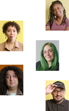 Five faces of people who are early-career talent at Catalyte