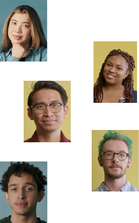 Five faces of people who are early-career talent at Catalyte